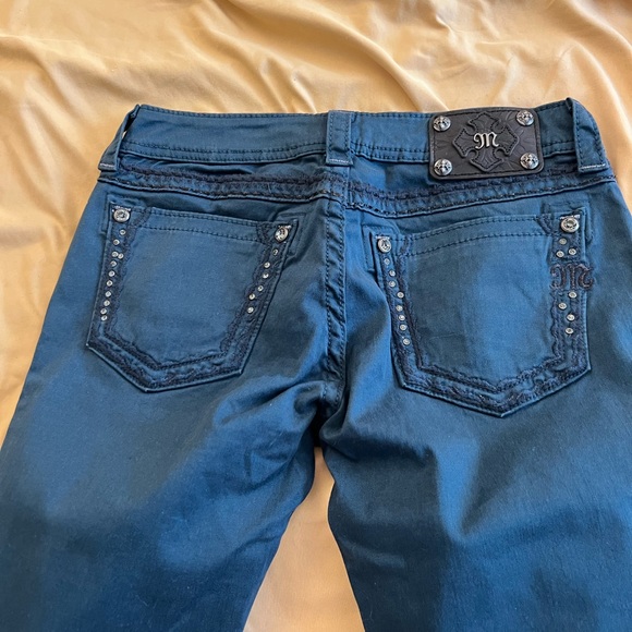 Miss Me Dark Blue Embellished Jeans - Picture 2 of 16